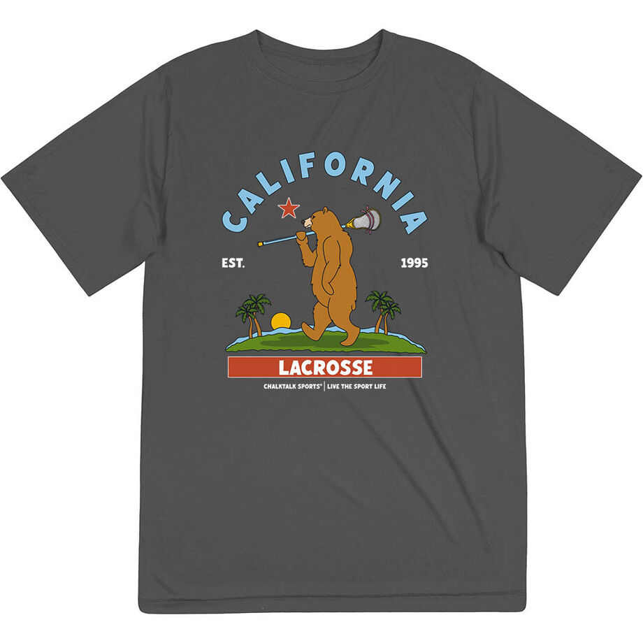 Guys Lacrosse Short Sleeve Performance Tee - California Lacrosse