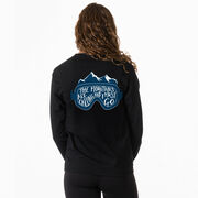 Skiing & Snowboarding Tshirt Long Sleeve - The Mountains Are Calling (Back Design)