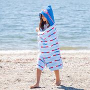 Swimming Hooded Towel - Lanes