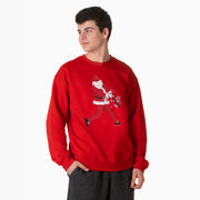 Baseball Crewneck Sweatshirt - Baseball Santa