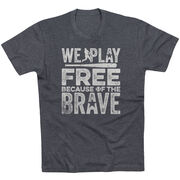 Baseball T-Shirt Short Sleeve - Because Of The Brave Baseball