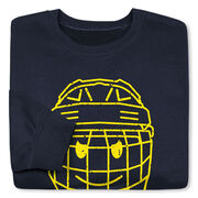Hockey Crewneck Sweatshirt - Have An Ice Day Smiley Face