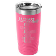 Girls Lacrosse 20 oz. Double Insulated Tumbler - Girls Lacrosse Father Words