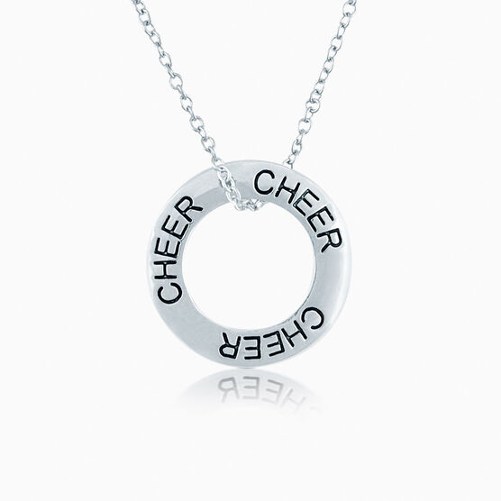 Cheer Message Ring Necklace