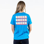 Cheerleading Short Sleeve T-Shirt - Retro Cheer (Back Design)