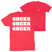 Cheerleading Short Sleeve T-Shirt - Retro Cheer (Back Design)