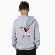 Football Hooded Sweatshirt - Touchdown Santa (Back Design)