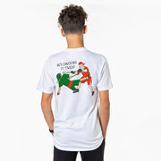 Guys Lacrosse Short Sleeve T-Shirt - Checking It Twice Lacrosse (Back Design)