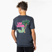 Guys Lacrosse Short Sleeve T-Shirt - Lax Lizard (Back Design)
