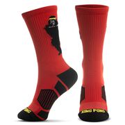 Ping Pong Woven Mid-Calf Socks - King Pong