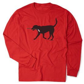 Hockey Tshirt Long Sleeve - Howe The Hockey Dog