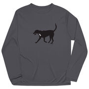 Hockey Long Sleeve Performance Tee - Howe the Hockey Dog