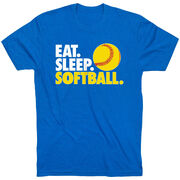 Softball T-Shirt Short Sleeve Eat. Sleep. Softball.