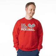 Pickleball Crewneck Sweatshirt - Eat. Sleep. Pickleball