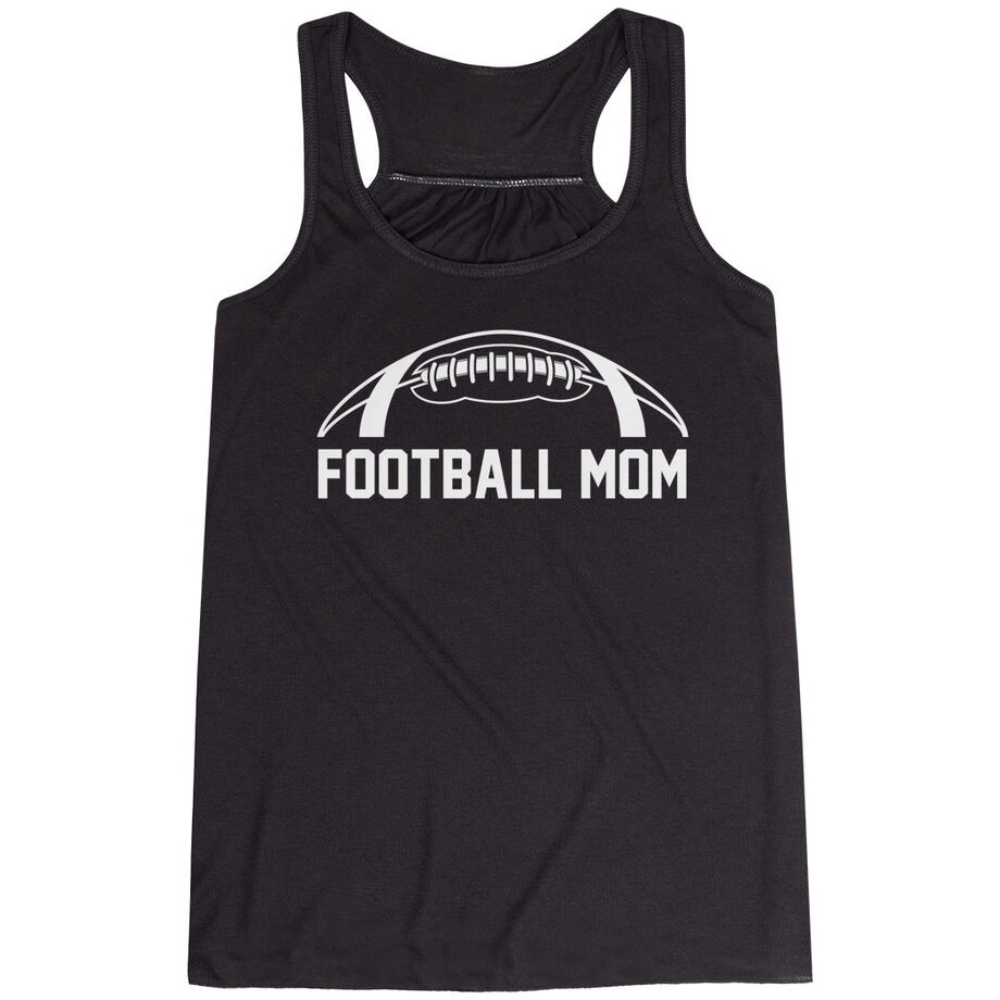 Football Flowy Racerback Tank Top - Football Mom