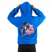 Hockey Hooded Sweatshirt - Hockey Eagle (Back Design) 