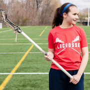 Girls Lacrosse Short Sleeve T-Shirt - Crossed Girls Sticks