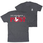 Hockey Short Sleeve T-Shirt - Ain't Afraid of No Post (Back Design)