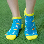 Softball Ankle Socks - Softball Player Girls