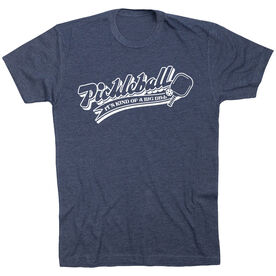 Pickleball Short Sleeve T-Shirt - Kind Of A Big Dill [Youth Large/Navy] - SS