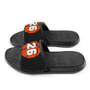 Basketball Repwell&reg; Slide Sandals - Basketball With Number