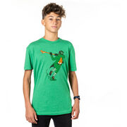 Guys Lacrosse Short Sleeve T-Shirt - Lacrosse Leprechaun