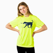 Baseball Short Sleeve Performance Tee - Navy Baseball Dog