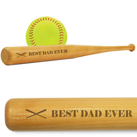 Engraved Mini Softball Bat - Best Dad Ever
