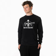 Guys Lacrosse Tshirt Long Sleeve - Bad To The Bone