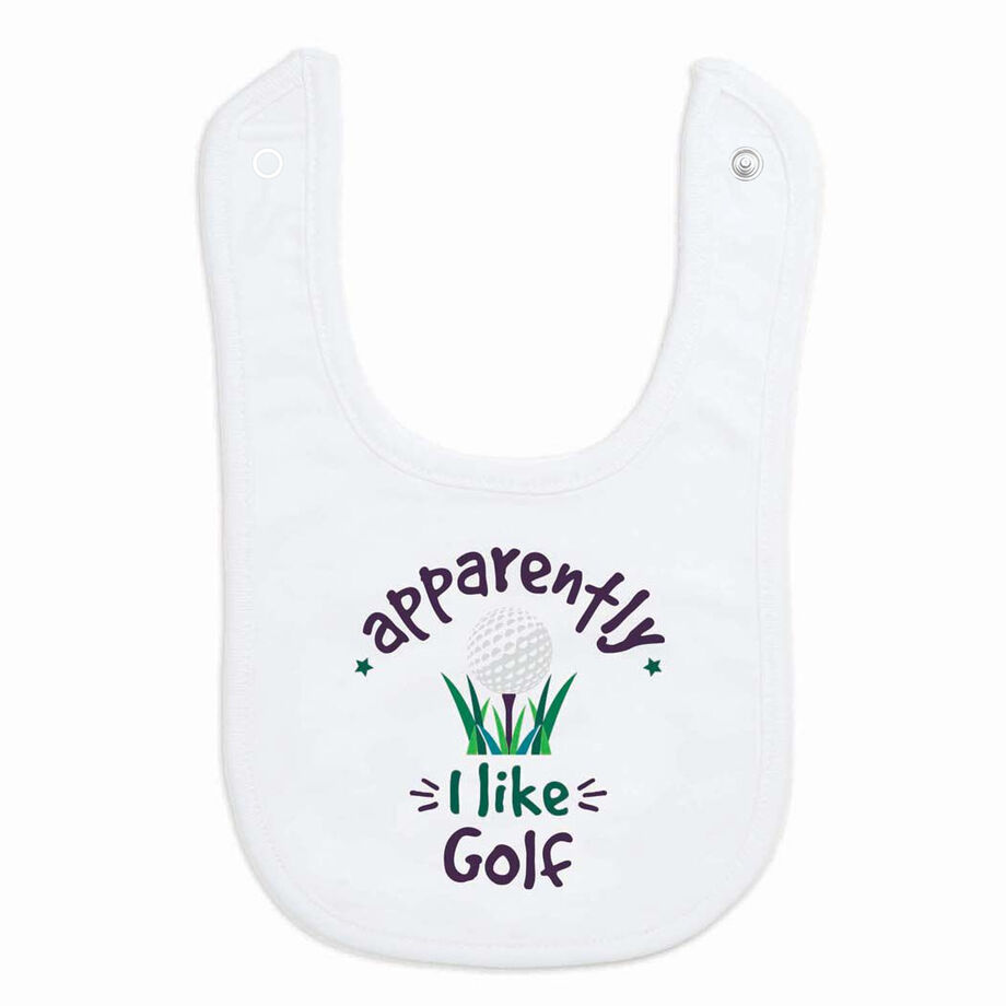 Golf Baby Bib - Apparently, I Like Golf