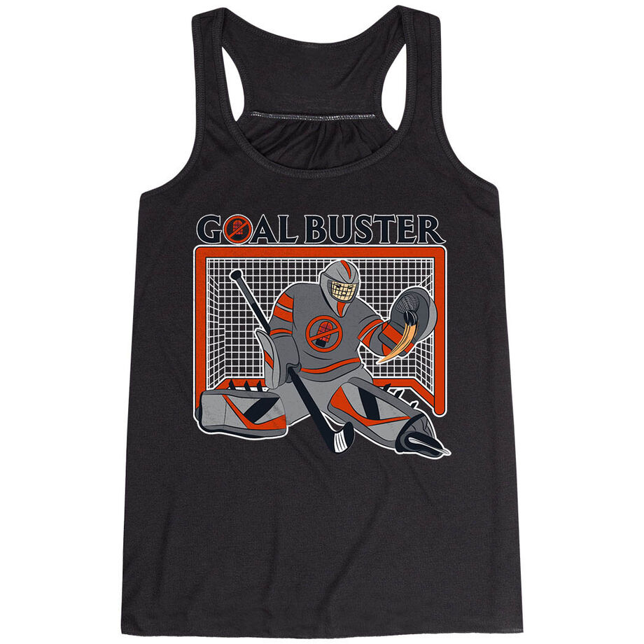  Hockey Flowy Racerback Tank Top - Goal Buster