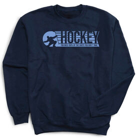 Hockey Crew Neck Sweatshirt - 100% Of The Shots