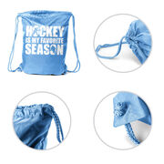 Hockey Drawstring Backpack - Hockey Is My Favorite Season