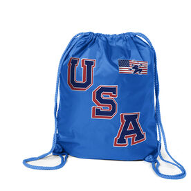 Hockey Drawstring Backpack - Hockey USA Gold
