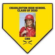 Softball Home Plate Plaque - Player Photo