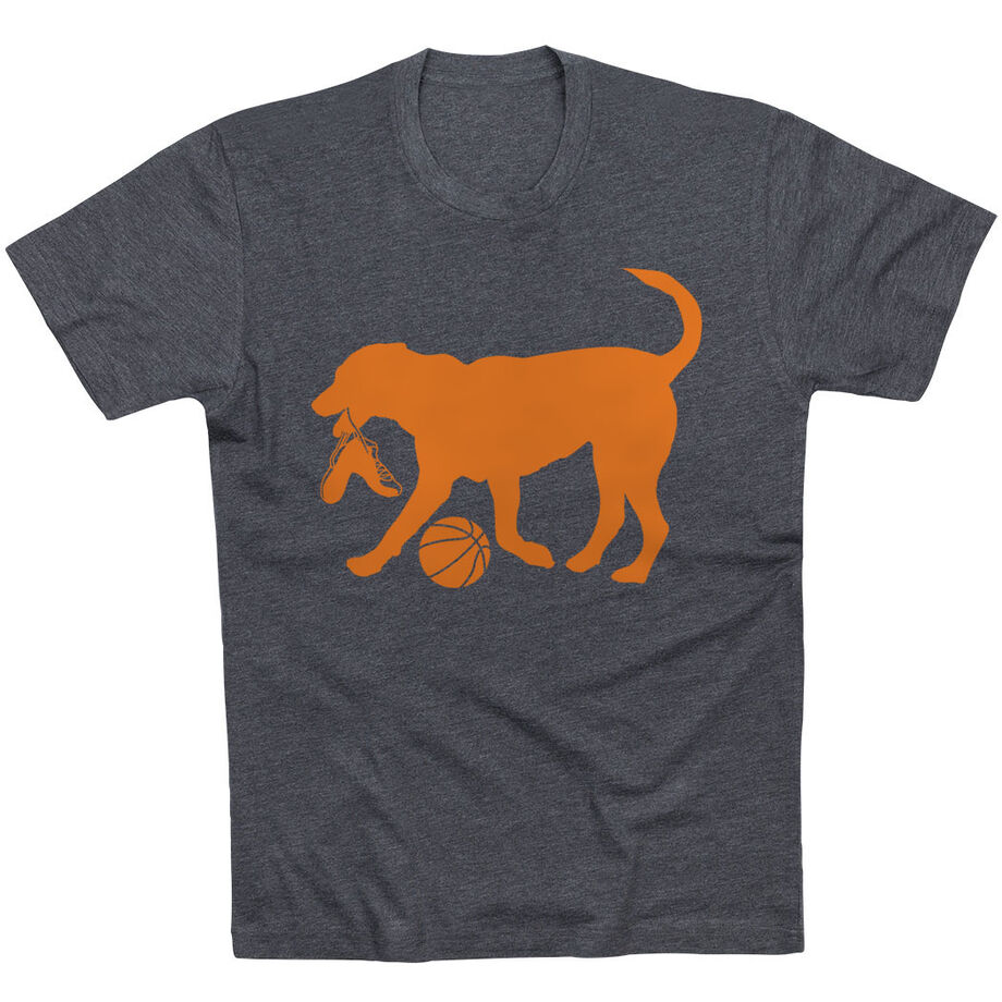 Basketball Tshirt Short Sleeve Baxter The Basketball Dog