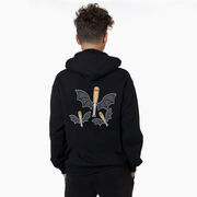 Baseball Hooded Sweatshirt - It's Bats (Back Design)