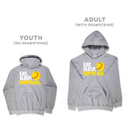 Softball Hooded Sweatshirt - Eat. Sleep. Softball.