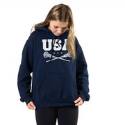 Girls Lacrosse Hooded Sweatshirt - USA Girls Lacrosse