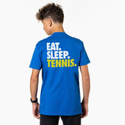 Tennis Short Sleeve T-Shirt - Eat. Sleep. Tennis. (Back Design)