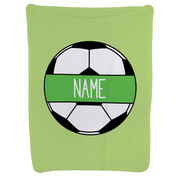 Soccer Baby Blanket - Personalized Soccer Ball