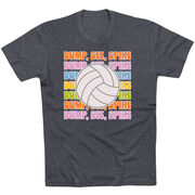 Volleyball Short Sleeve T-Shirt - Bump, Set, Spike