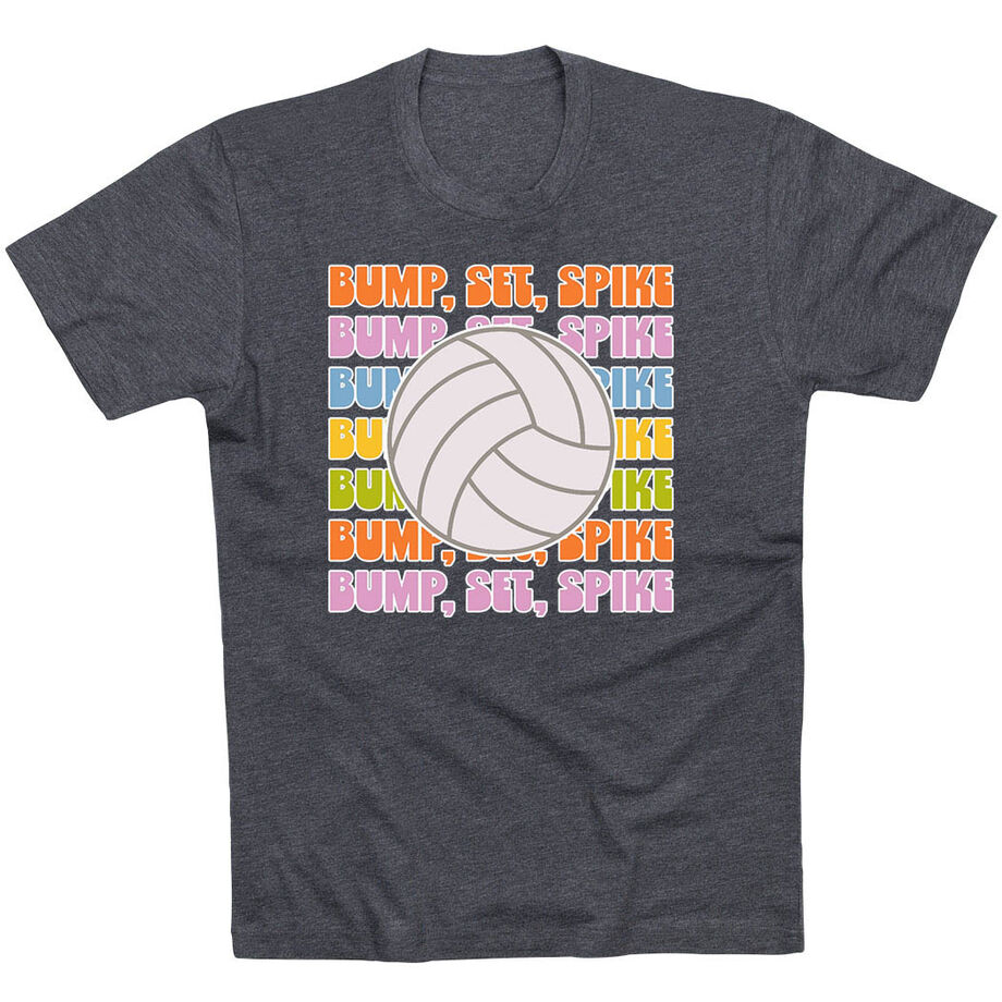 Volleyball Short Sleeve T-Shirt - Bump, Set, Spike