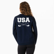 Field Hockey Crewneck Sweatshirt - USA Field Hockey (Back Design)