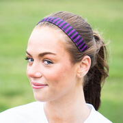 Athletic Juliband Non-Slip Headband - Purple & Black Stripe