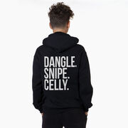 Hockey Hooded Sweatshirt - Dangle Snipe Celly Words (Back Design)