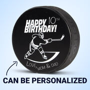 Hockey Puck - Happy Birthday