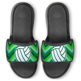 Volleyball Repwell&reg; Slide Sandals - Volleyball With Chevron