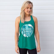 Pickleball Flowy Racerback Tank Top - Serve's Up