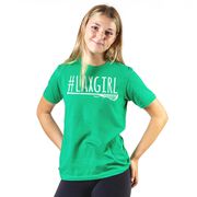 Girls Lacrosse Short Sleeve T-Shirt - #LAXGIRL